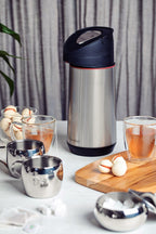 Garrafa Térmica Tramontina Exata em Aço Inox 1,2L Inox/Preto