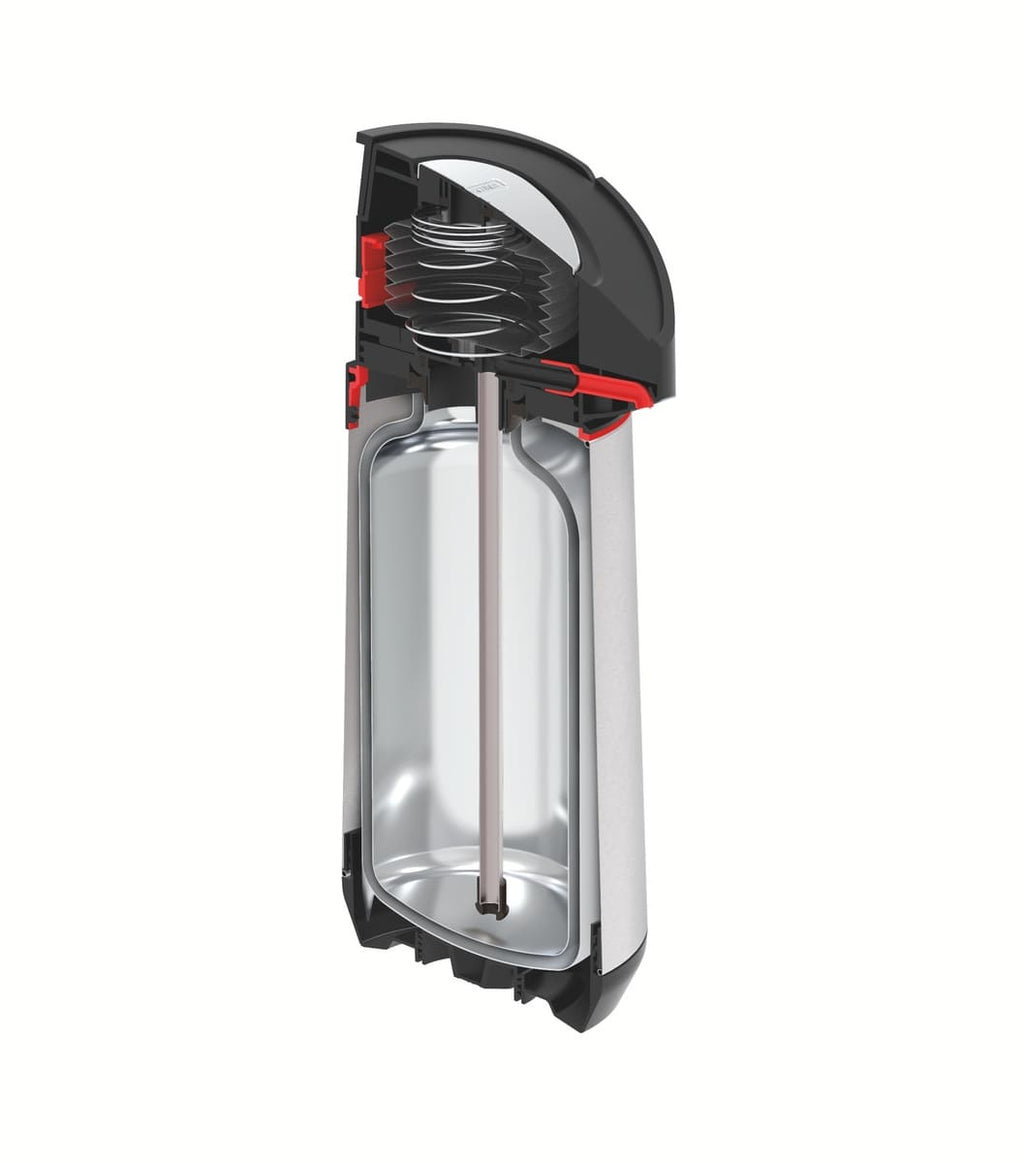 Garrafa Térmica Tramontina Exata em Aço Inox 1,2L Inox/Preto