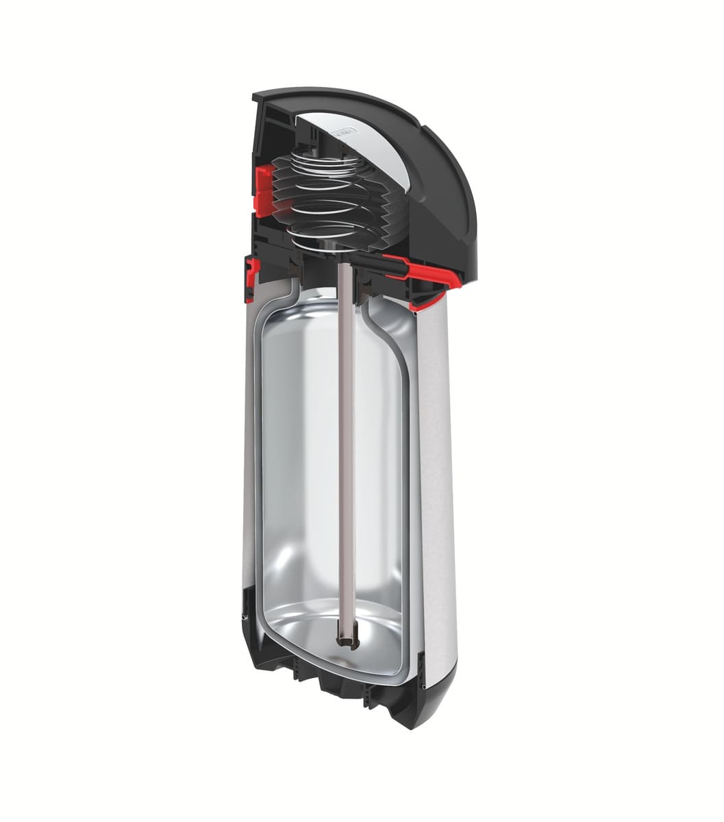 Garrafa Térmica Tramontina Exata em Aço Inox 1,2L Inox/Preto