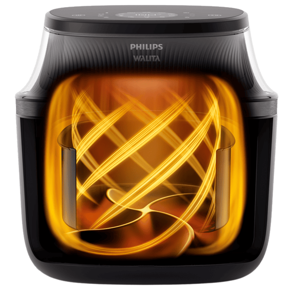 Fritadeira Elétrica Sem Óleo AirFryer 7,2L Philips Walita Série 3000 Preto 220V