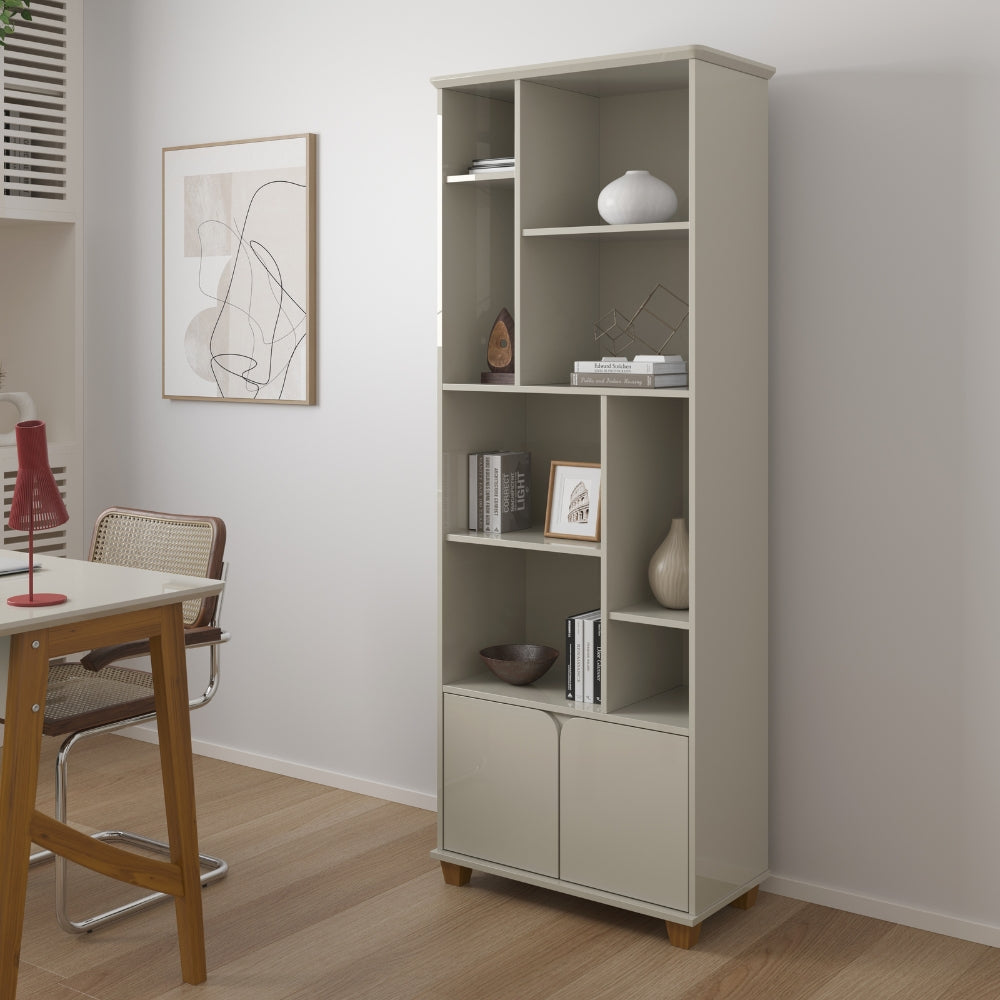 Livreiro Estante Taurus 2 Portas Patrimar Off White