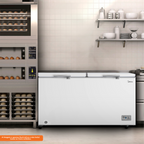 Freezer Horizontal Midea 508L 2 Tampas Branco 220V