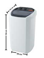 Lavadora de Roupas Wanke 20Kg Premium Plus Semiautomática Branco 220V