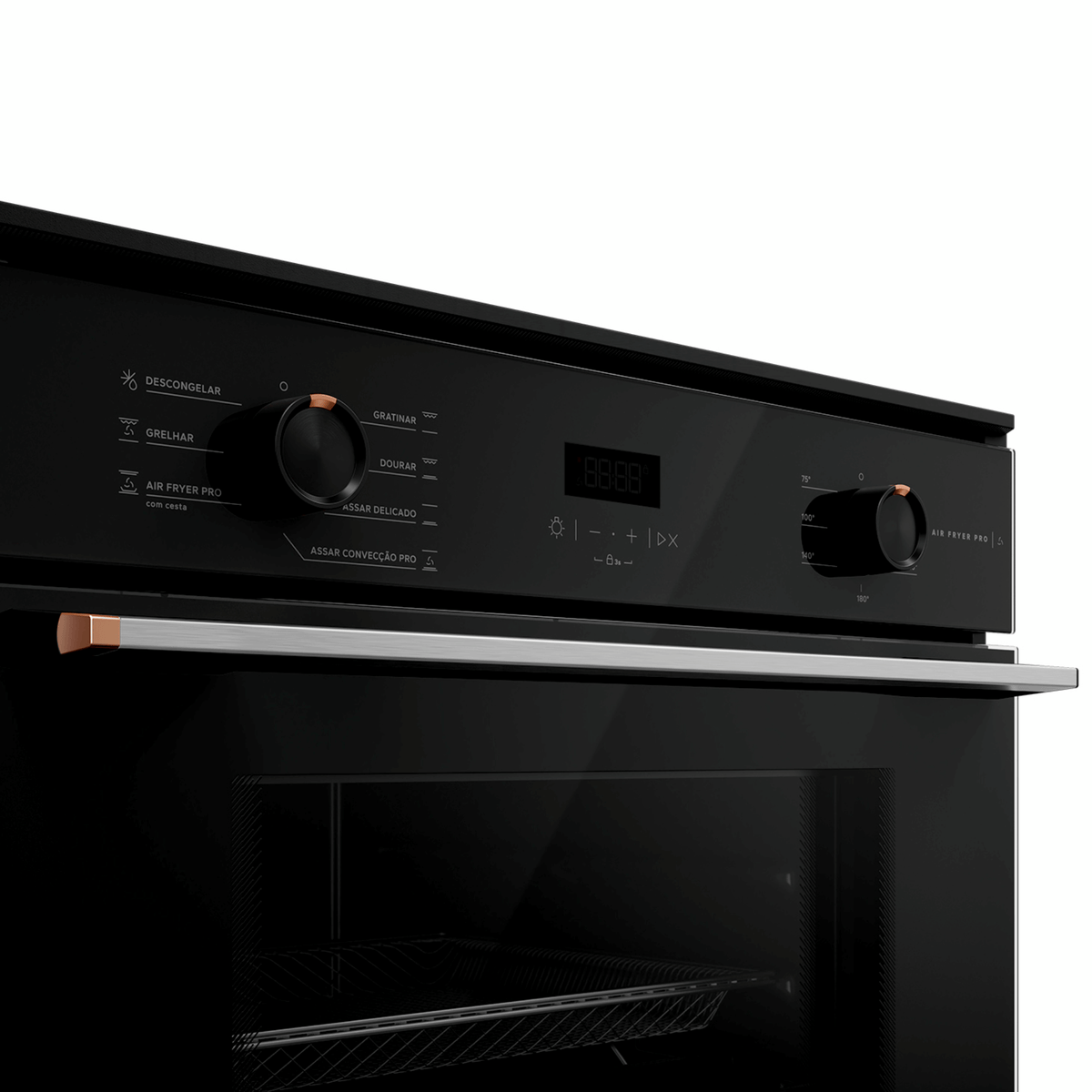 Forno de Embutir Elétrico Brastemp 84L BOX84AE com Air Fryer Pro Preto 220V