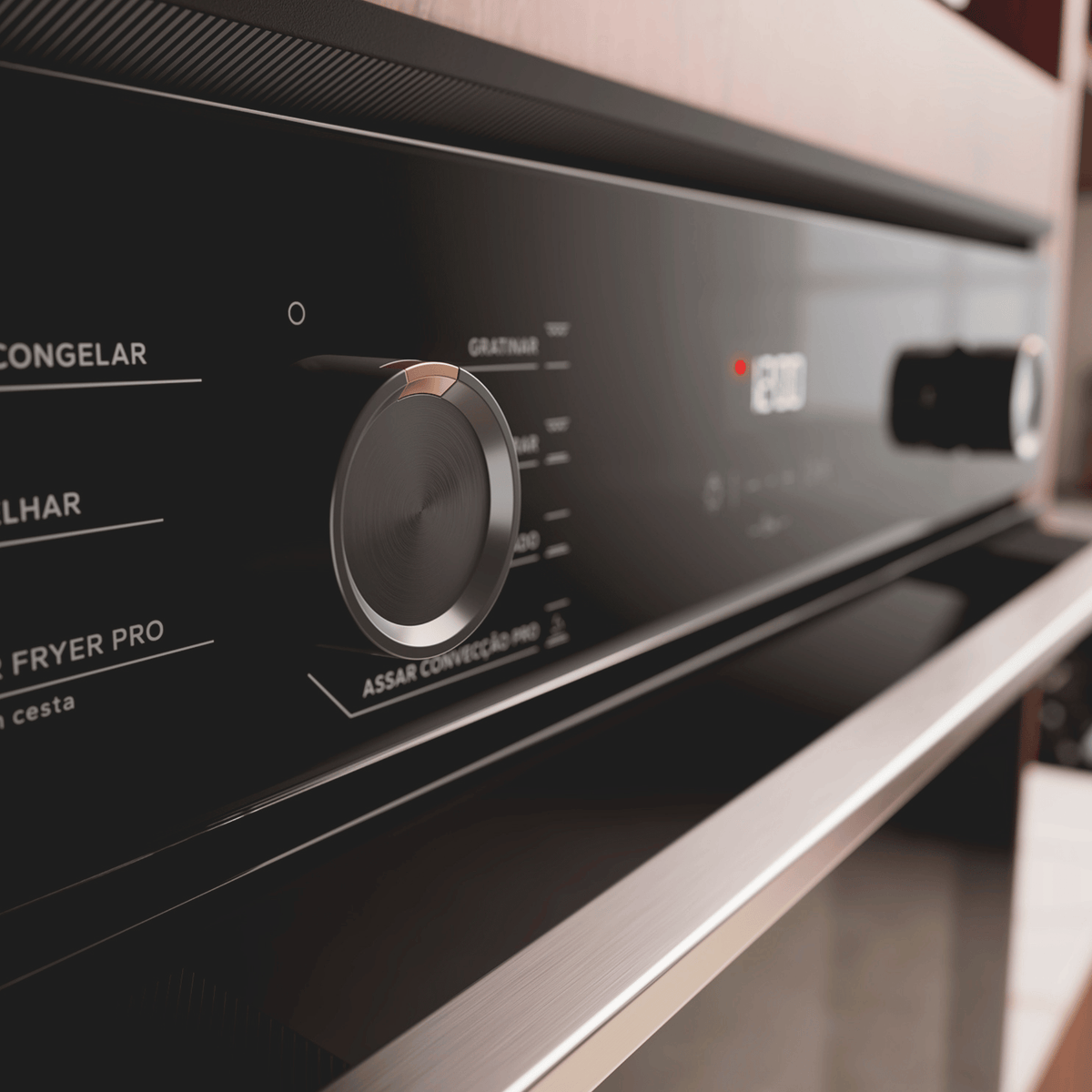 Forno de Embutir Elétrico Brastemp 84L BOX84AE com Air Fryer Pro Preto 220V