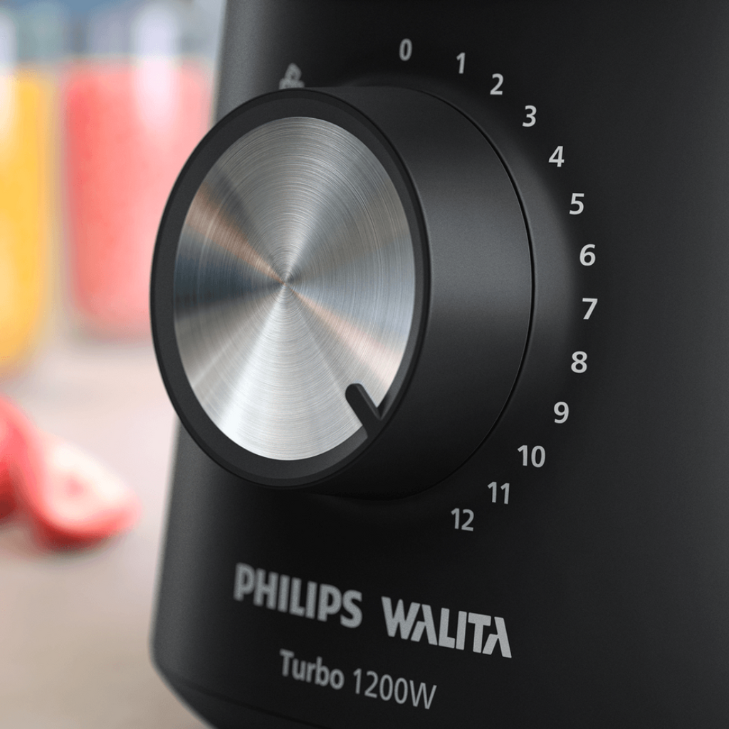 Liquidificador Philips Walita 3L Série 3000 Turbo HR2271 1200W Preto 220V