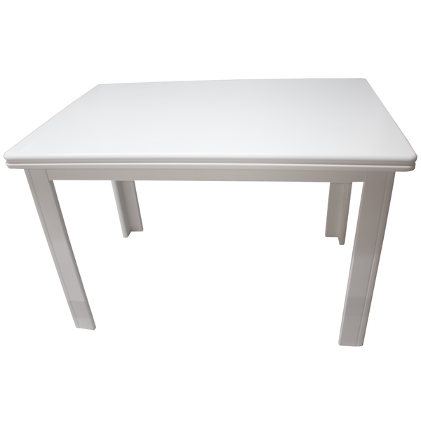 Mesa Retangular Milena Matte 120x80cm Madeira Branco