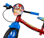 Bicicleta Nathor Aro 12 Balance Bike Spider-man Sem Pedal Azul e Vermelho