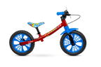 Bicicleta Nathor Aro 12 Balance Bike Spider-man Sem Pedal Azul e Vermelho