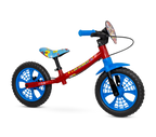 Bicicleta Nathor Aro 12 Balance Bike Spider-man Sem Pedal Azul e Vermelho