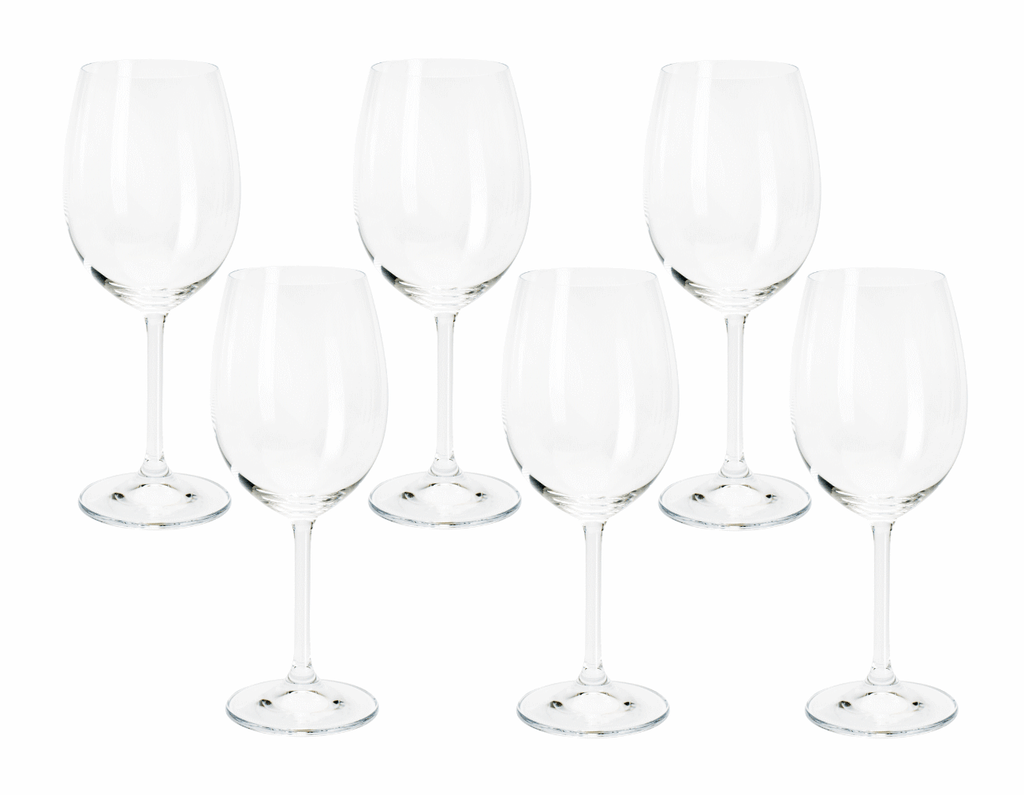 Jogo de 6 Taças Rojemac de Vinho Tinto em Cristal Ecológico Colibri