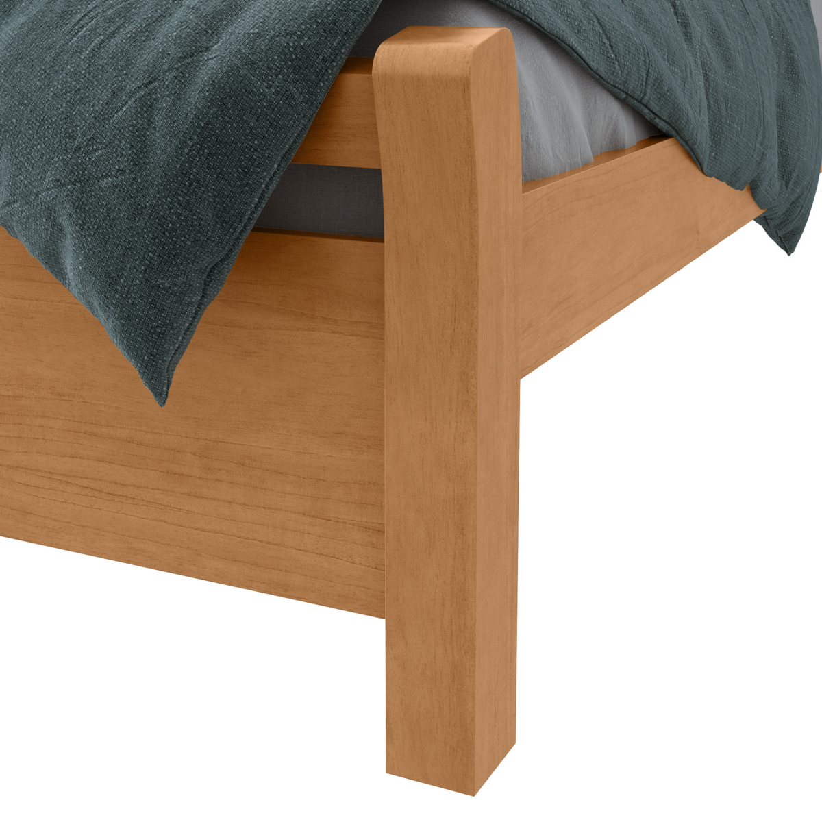 Cama Reali Casal Lopas 140cm Amêndoa Clean