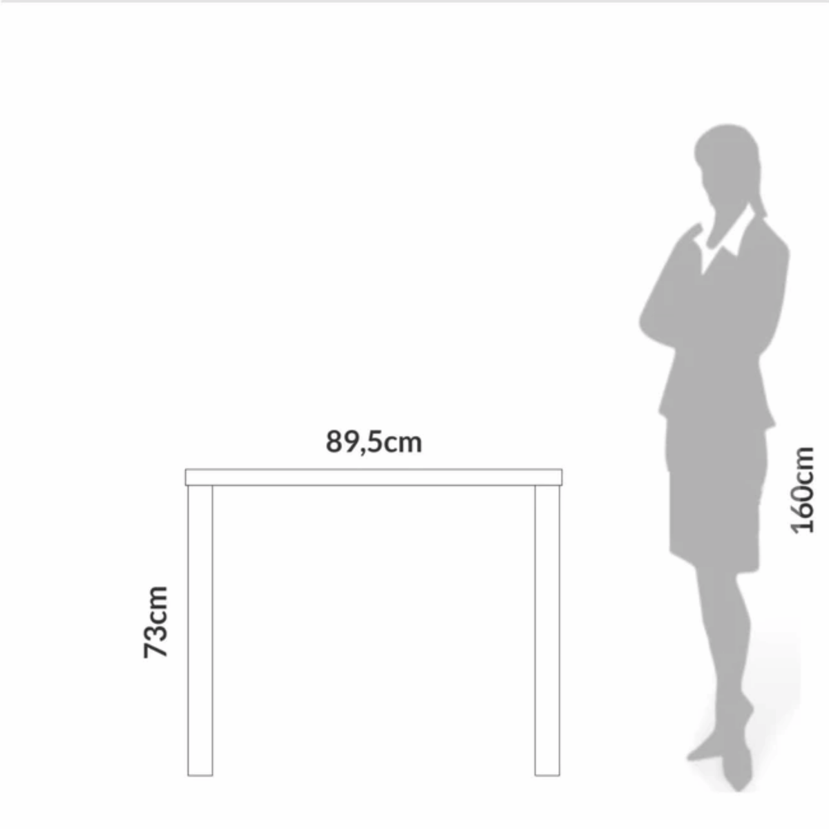 Escrivaninha Dalla Costa F11 90cm 100% MDF Off White e Freijó