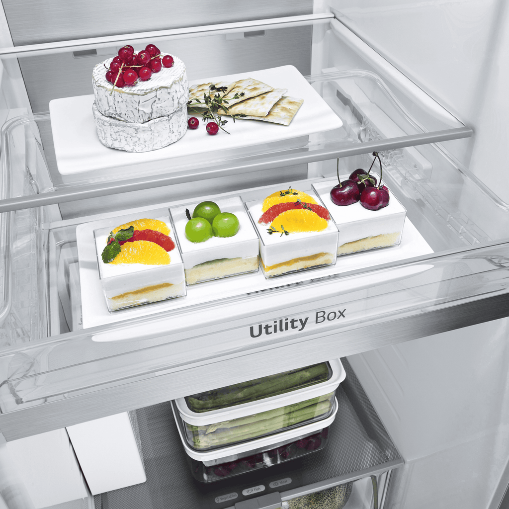 Refrigerador LG 628L Side By Side InstaView UVNano Inverter Inox Look Bivolt