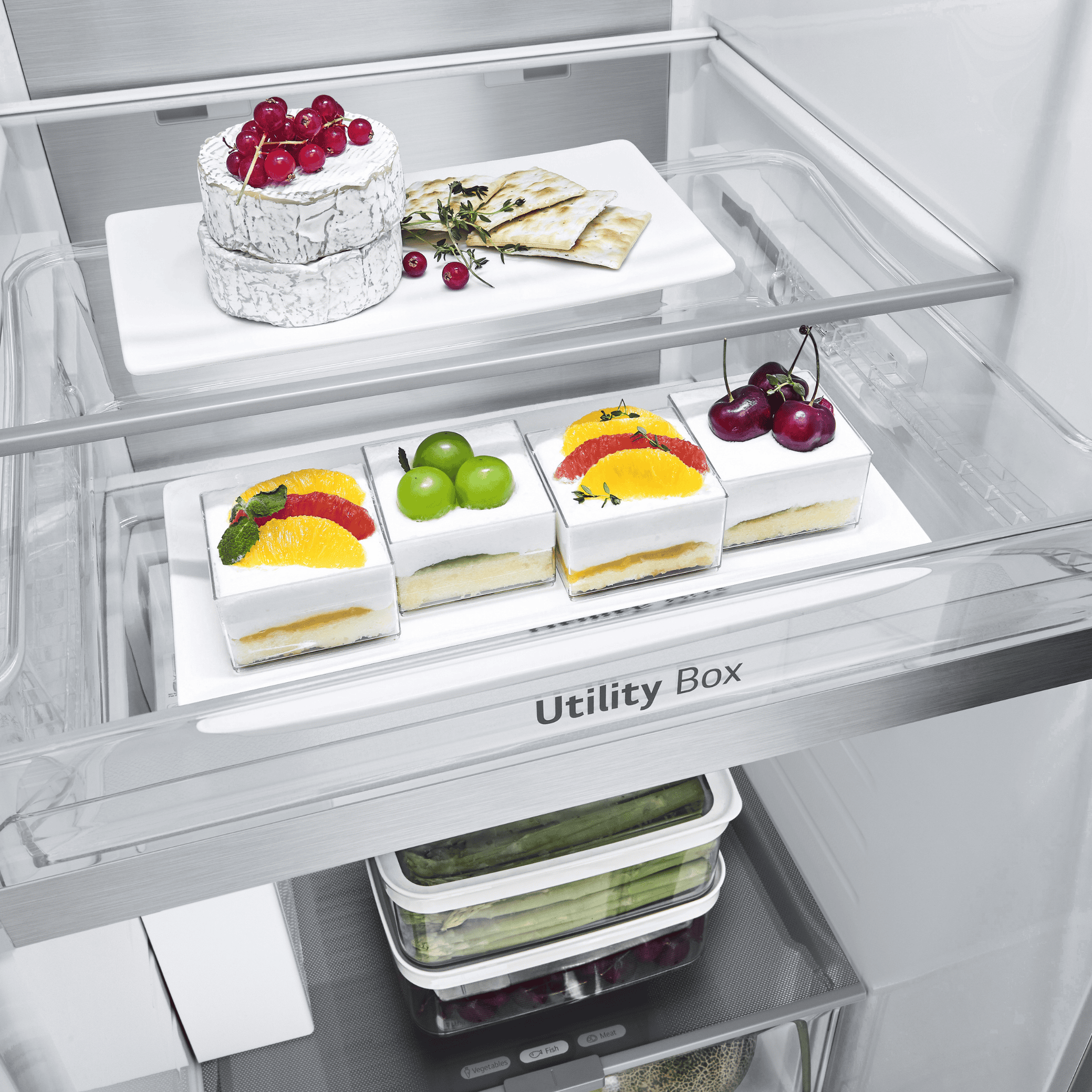 Refrigerador LG 628L Side By Side InstaView UVNano Inverter Inox Look Bivolt