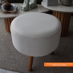 Puff Smart Perfan 40cm Linho Areia Amendoa