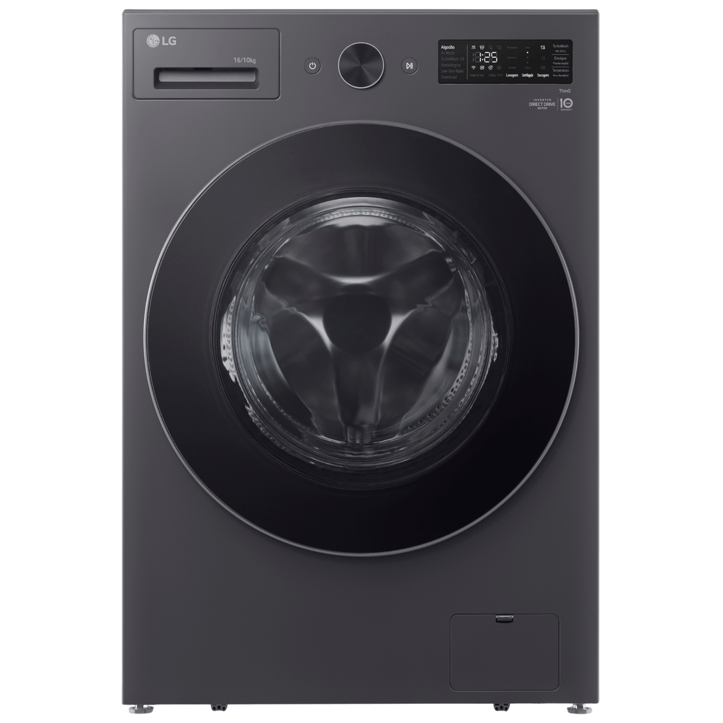 Lava e Seca Smart LG 16KG AI DD Black Inox 220V