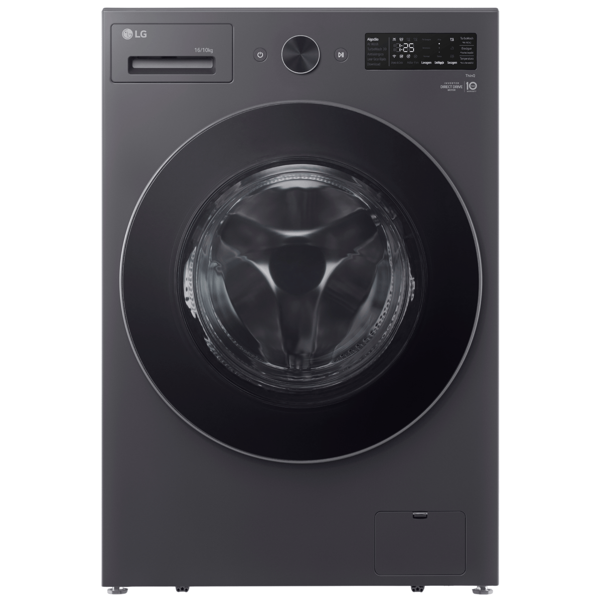 Lava e Seca Smart LG 16KG AI DD Black Inox 220V