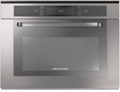 Micro-ondas Brastemp 40L BMO40AR Gourmand Embutir Grill Inox 220V