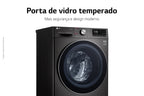 Lavadora e Secadora 17kg LG Torre WashTower AI DD Smart Black Inox 220V