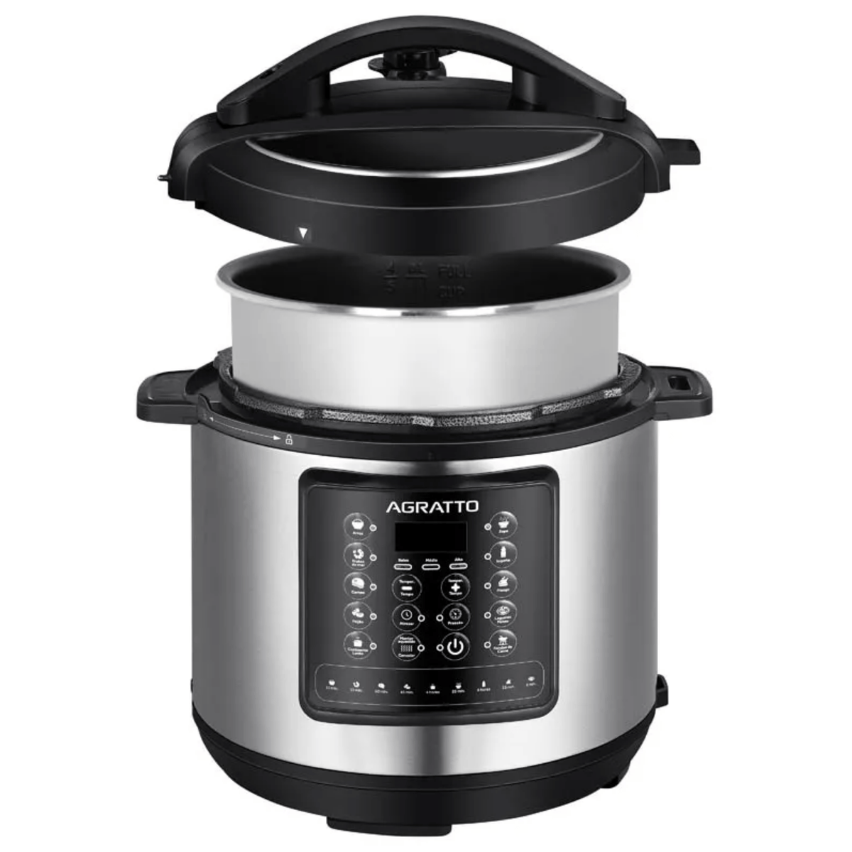 Panela de Pressão Elétrica Agratto 6L Digital APPD01I-02 Inox 220V