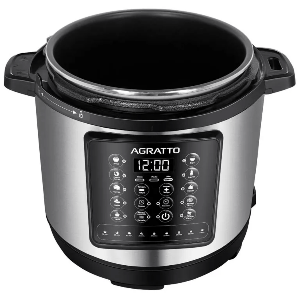 Panela de Pressão Elétrica Agratto 6L Digital APPD01I-02 Inox 220V