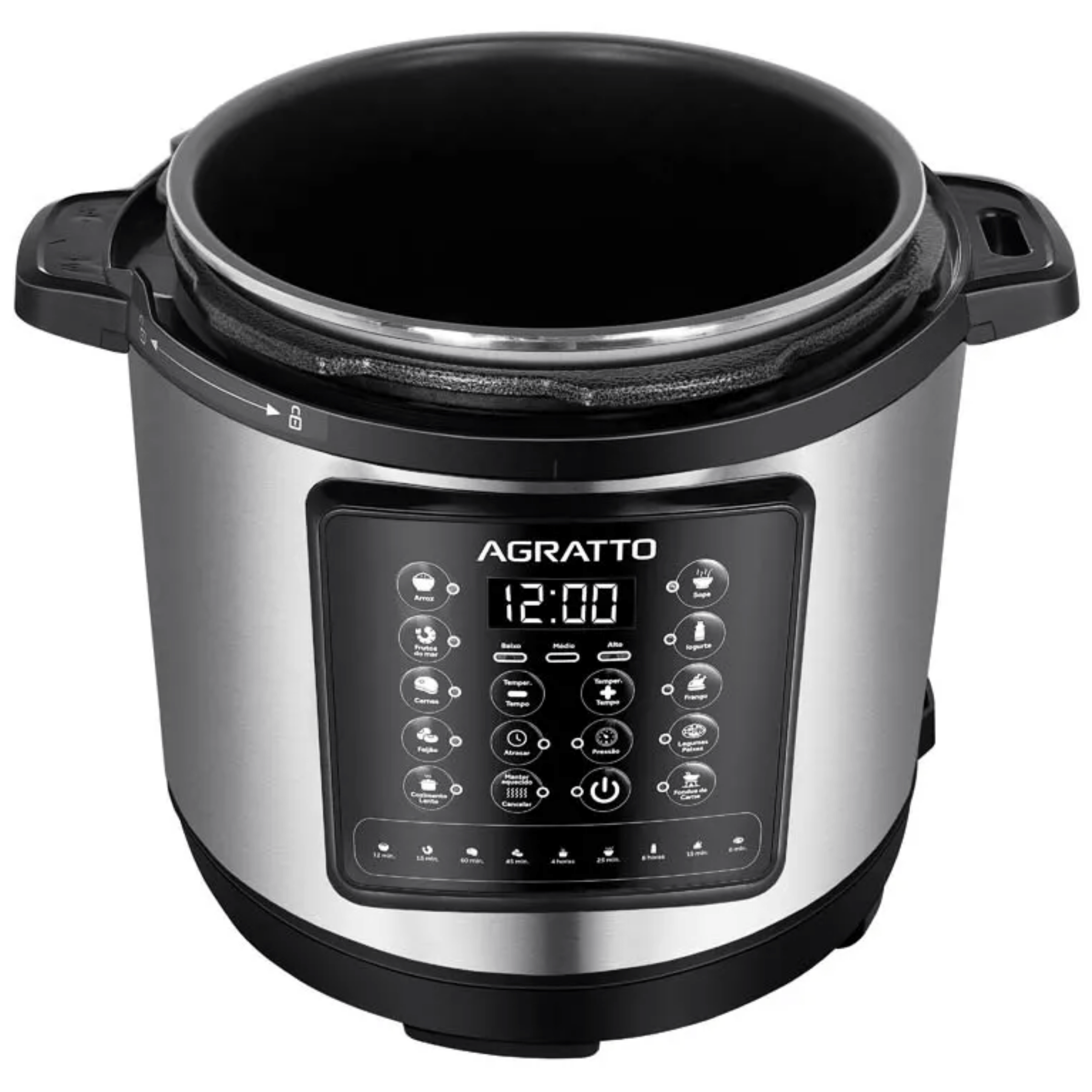 Panela de Pressão Elétrica Agratto 6L Digital APPD01I-02 Inox 220V