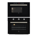 Kit Fischer Infinity de Embutir Forno Elétrico 50 Litros +Micro-ondas 25 Litros Preto 220V