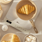 Cooktop Indução Portátil Fischer 1 Boca Mesa Vitrocerâmica Touch Screen Branco Bivolt