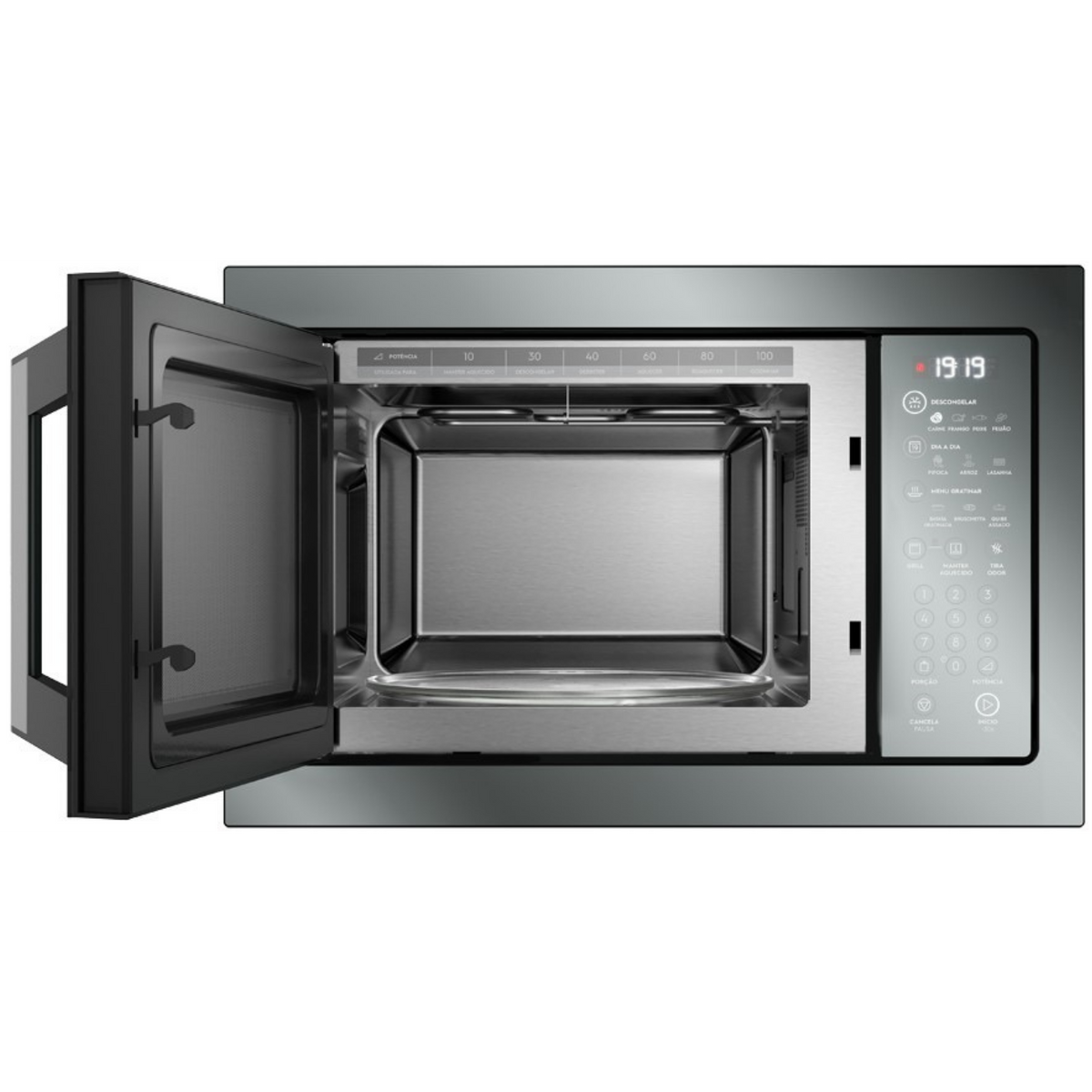 Kit Electrolux de Embutir Home Pro Forno Elétrico OE9XS 80L + Micro-ondas 34L ME3HP Espelhado 220V