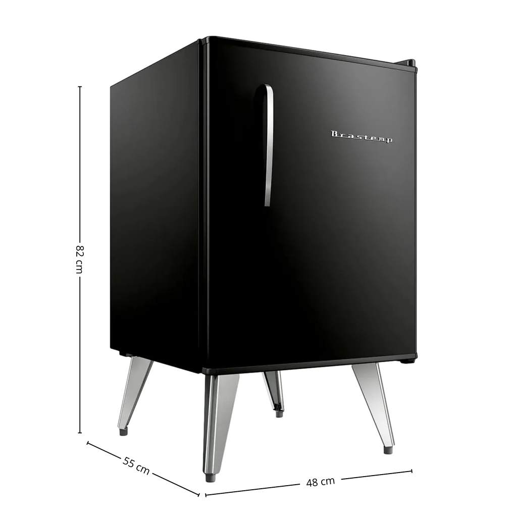 Frigobar Brastemp Retrô 76L BRA08ME Black 220V