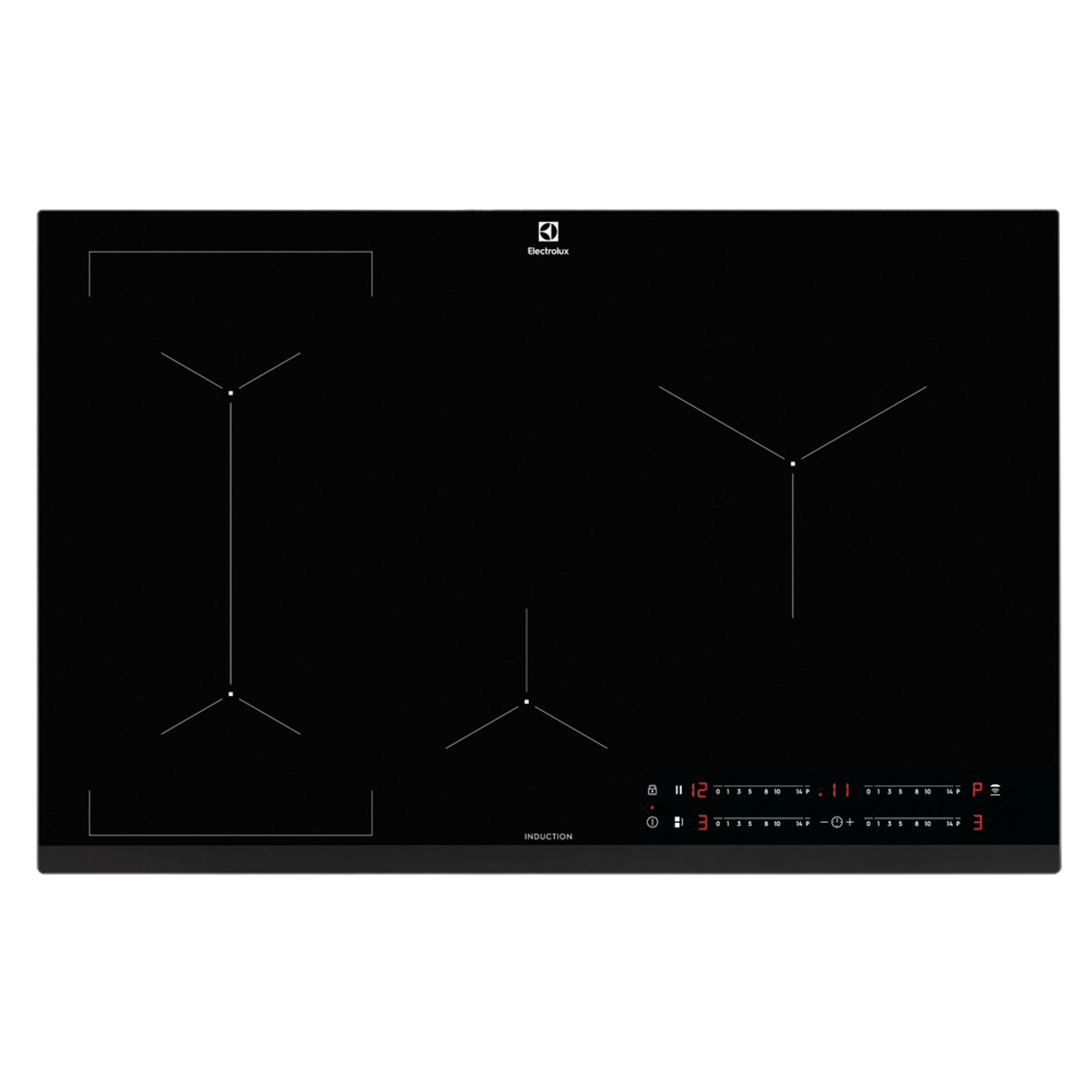 Cooktop Indução Electrolux 4 Bocas com Tecnologia Unicook e Painel Touch IE80P Preto 220V