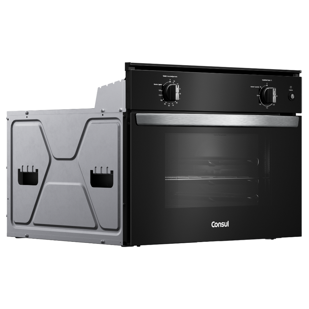 Kit Consul de Embutir Forno Elétrico 47L COB47BE+Micro-ondas 32L CM146AE Preto/Inox 220V