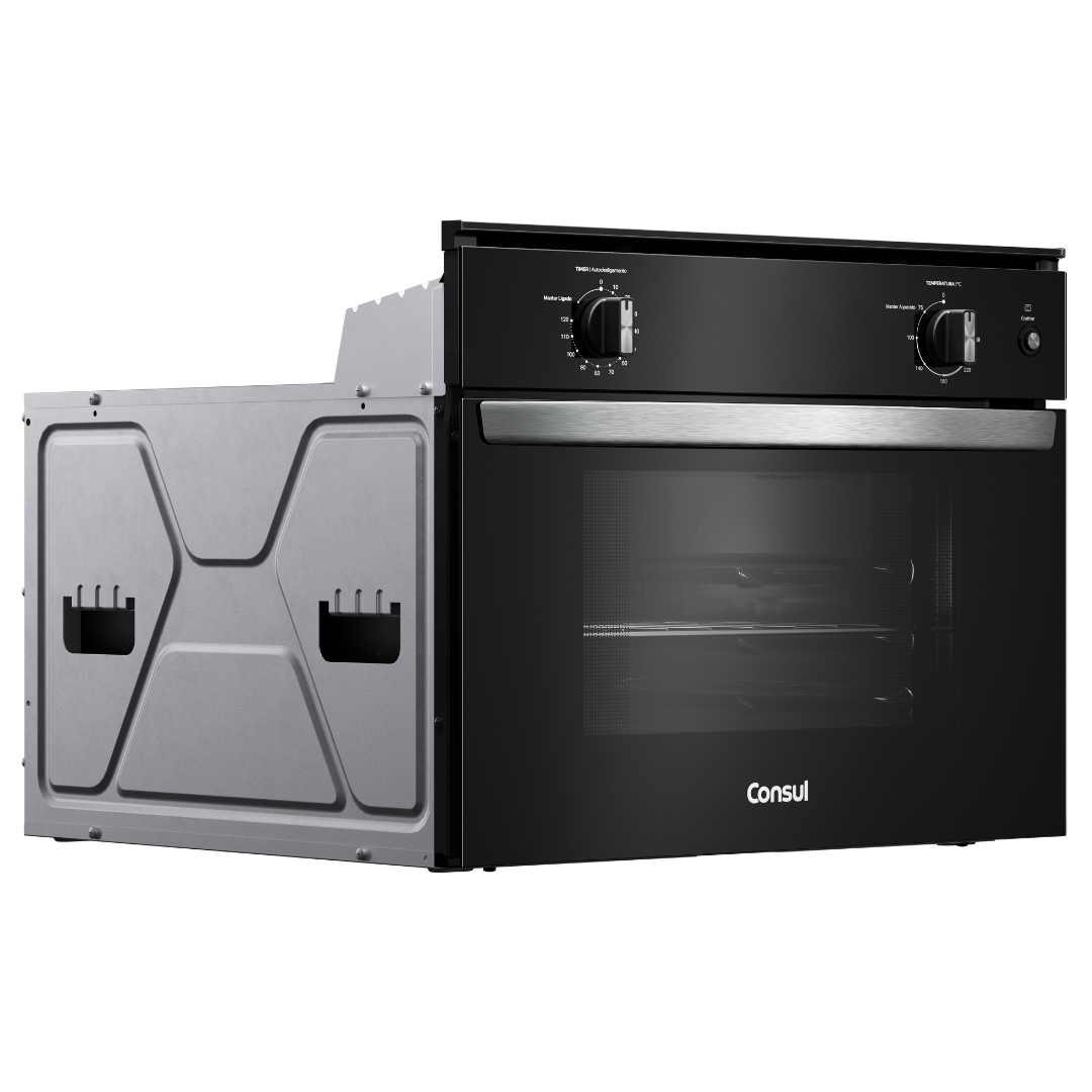 Kit Consul de Embutir Forno Elétrico 47L COB47BE+Micro-ondas 32L CM146AE Preto/Inox 220V