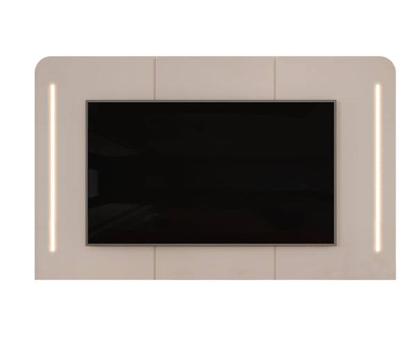 Painel Suspenso Atlas DJ Móveis 218cm com Led Off White