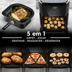 Fritadeira Elétrica Sem Óleo AirFryer 12L Electrolux Experience por Rita Lobo Grafite 220V