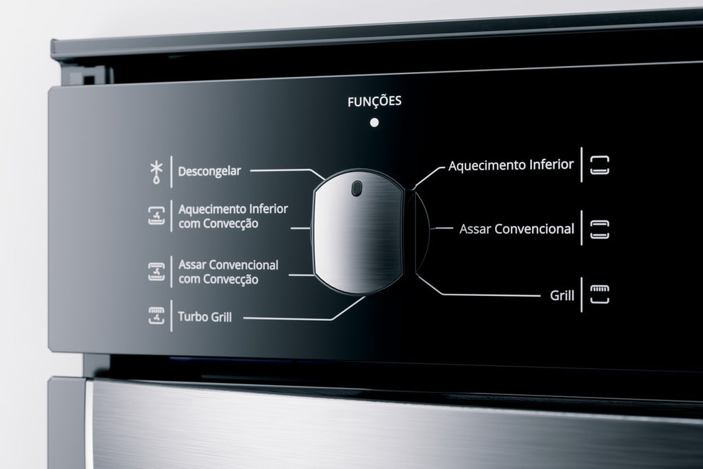 Kit Brastemp de Embutir Forno Elétrico 84L Inox Espelhado+Micro-ondas 32L Preto 220V