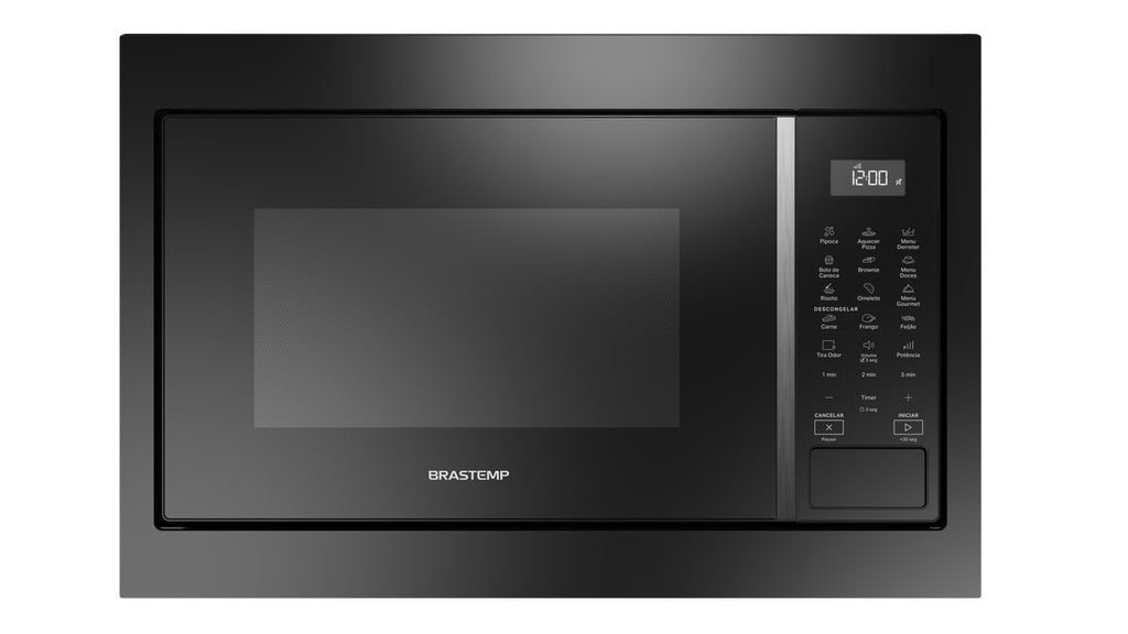 Kit Brastemp de Embutir Forno Elétrico 84L Inox Espelhado+Micro-ondas 32L Preto 220V