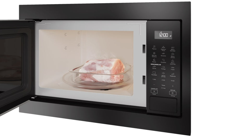 Kit Brastemp de Embutir Forno Elétrico 84L Inox Espelhado+Micro-ondas 32L Preto 220V