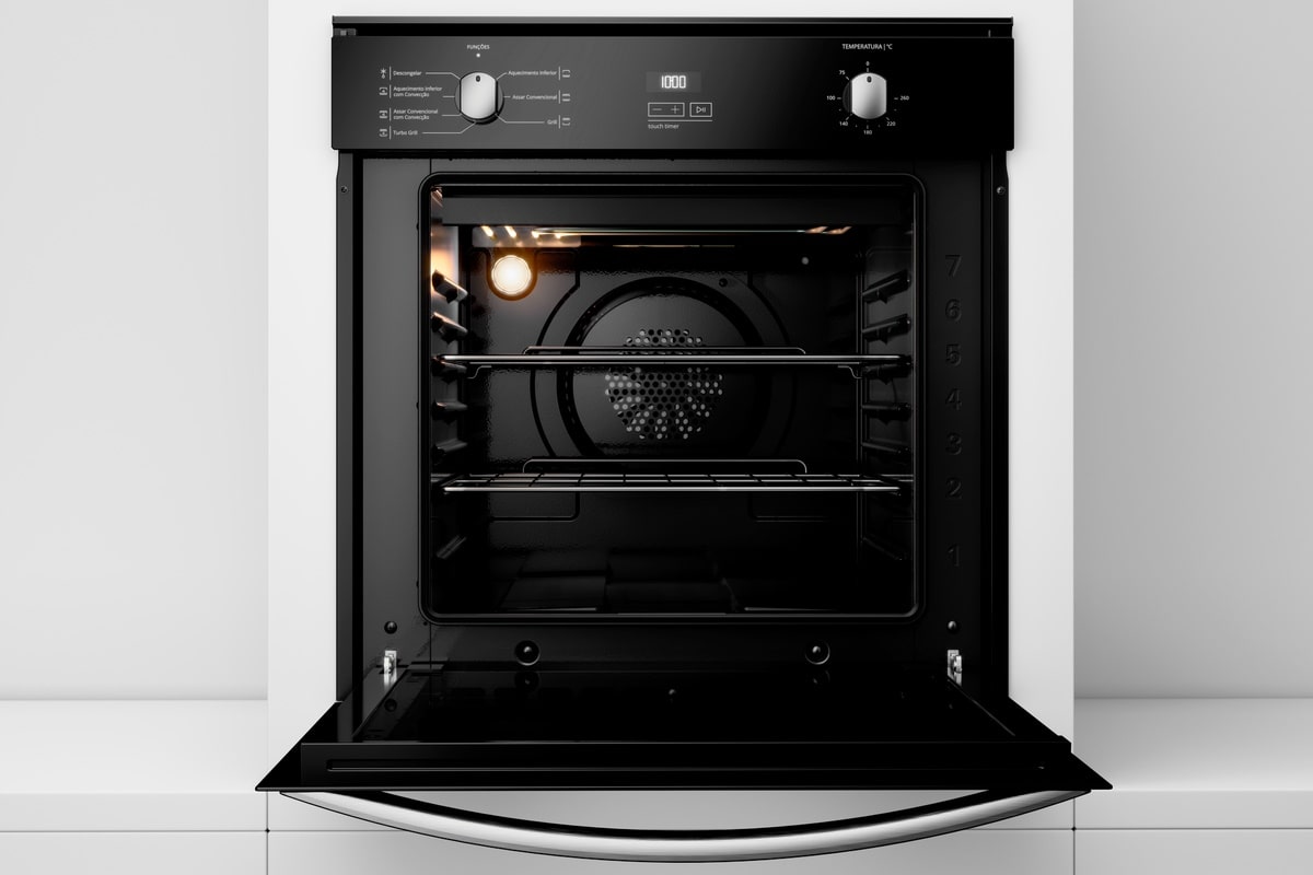 Kit Brastemp de Embutir Forno Elétrico 84L Inox Espelhado+Micro-ondas 32L Preto 220V