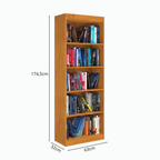 Estante Livreiro Encanto Patrimar 174,5x63cm 4 Prateleiras Cinamomo