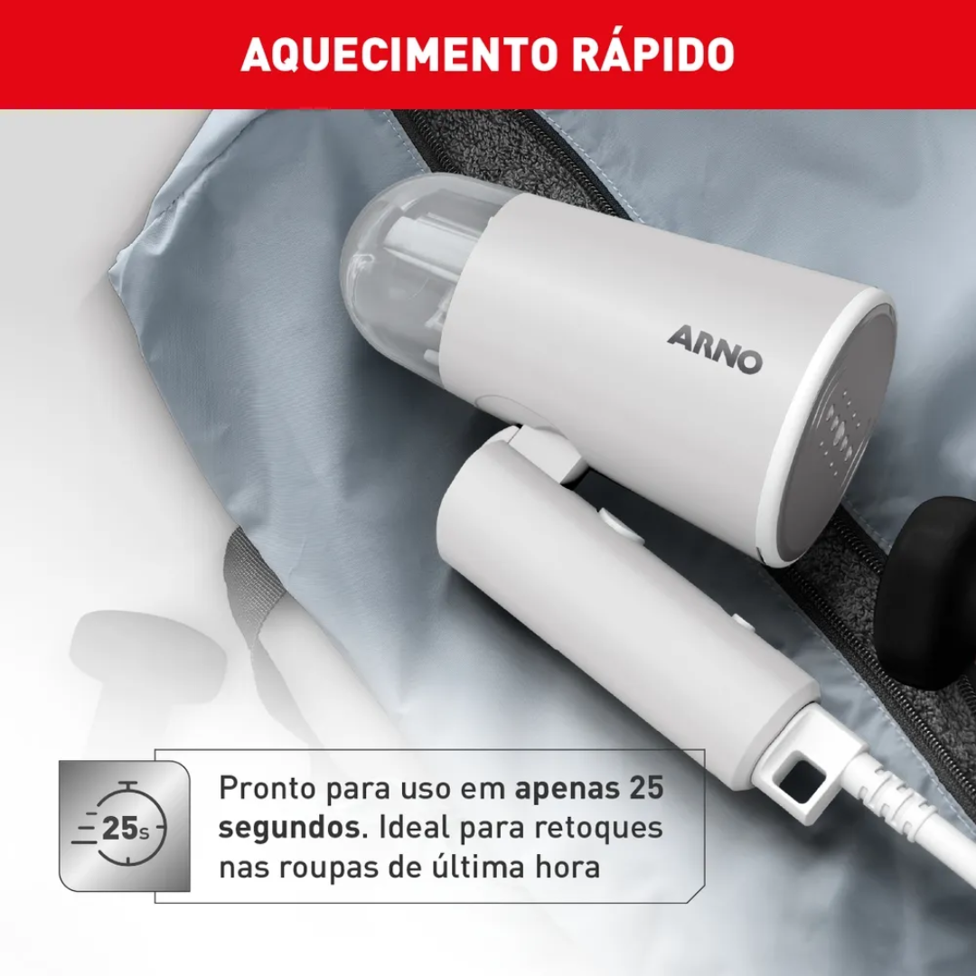 Vaporizador de Roupas HS11 Arno Dobrável e Portátil Steam Travel 220V