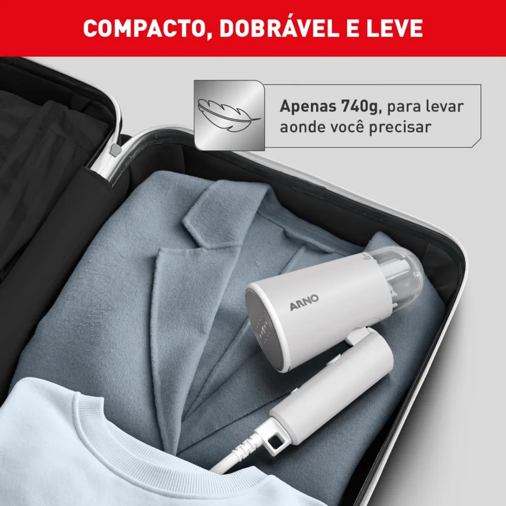 Vaporizador de Roupas HS11 Arno Dobrável e Portátil Steam Travel 220V