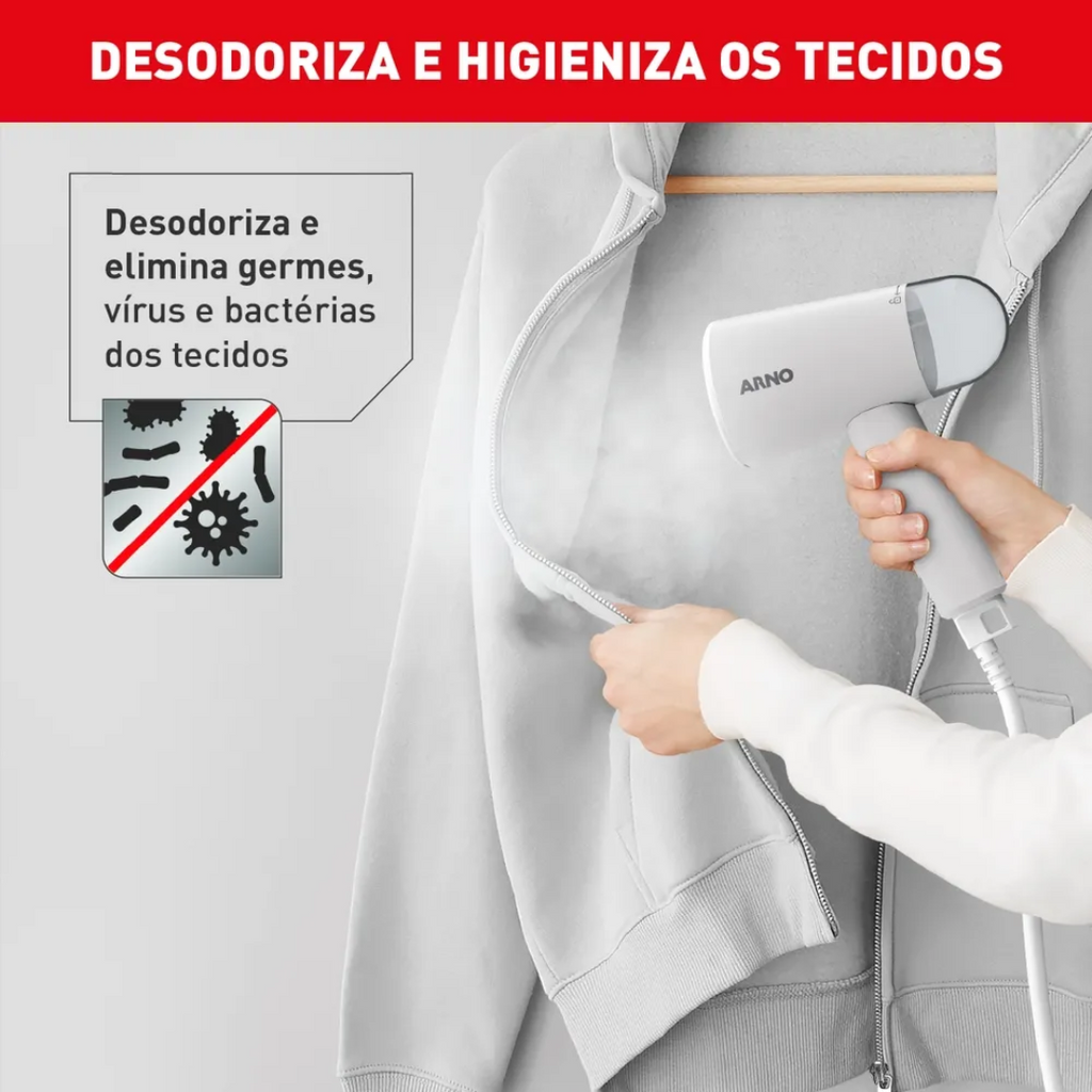 Vaporizador de Roupas HS11 Arno Dobrável e Portátil Steam Travel 220V