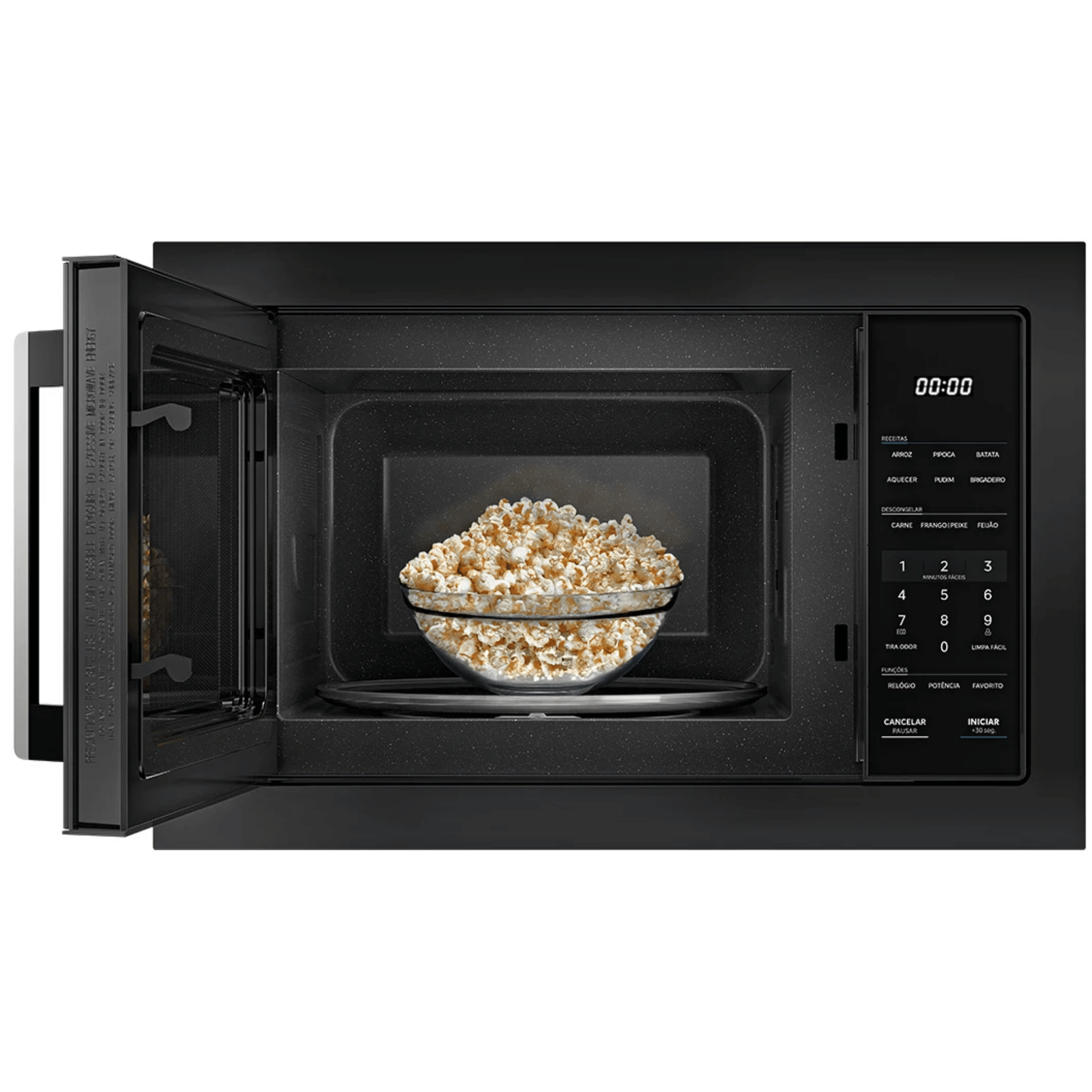 Kit Midea de Embutir Forno Elétrico 80L TSD80P2 + Micro-ondas 35L MGB35M2 Preto 220V