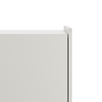 Balcão Buffet Arcadia Província 137cm 4 Portas Off White e Champanhe