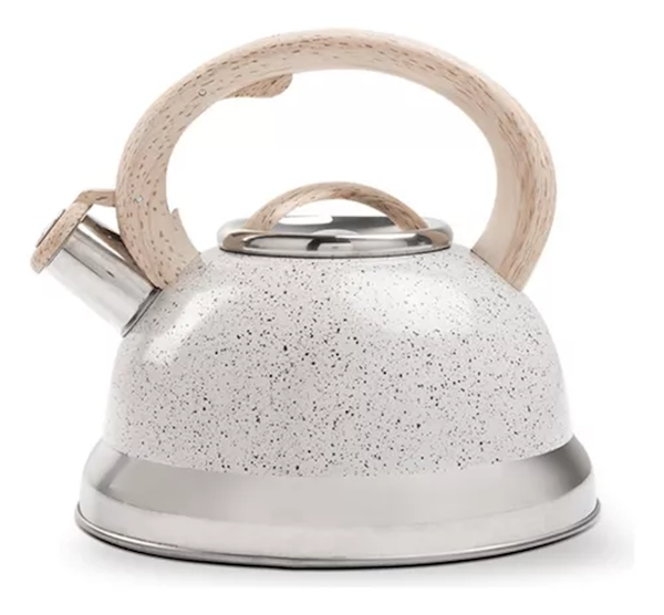 Chaleira Roma Brinox 2,7L Indução com Apito Vanilla