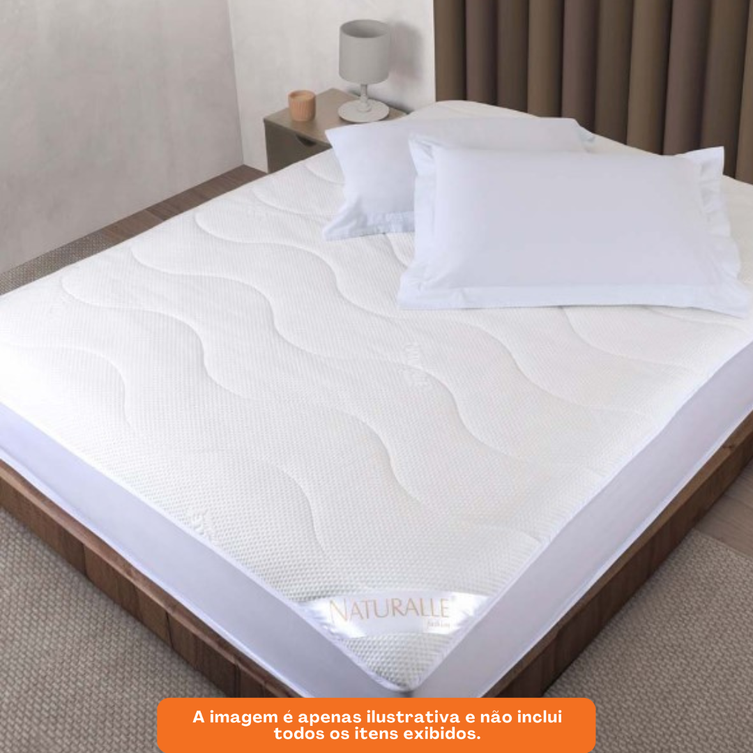 Protetor de Colchão Queen Naturalle Max Sense 160x200cm Branco