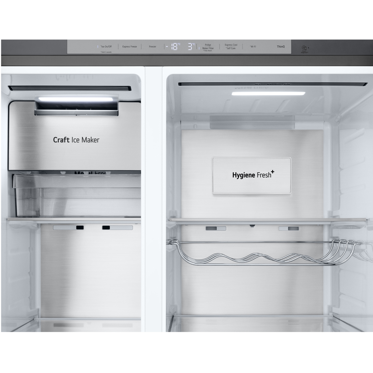 Refrigerador LG 628L Side By Side InstaView UVNano Inverter Inox Look Bivolt