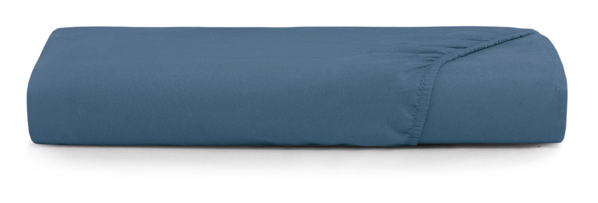 Lençol com Elástico King Altenburg Toque Acetinado 193x203cm Azul Dimensão